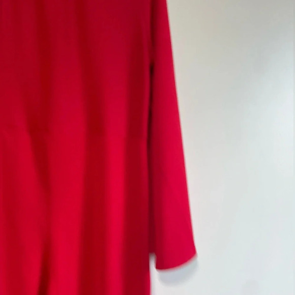 Pretty Little Thing Red One Shoulder Long Sleeve Jumpsuit - Size  14 - Picture 8 of 14
